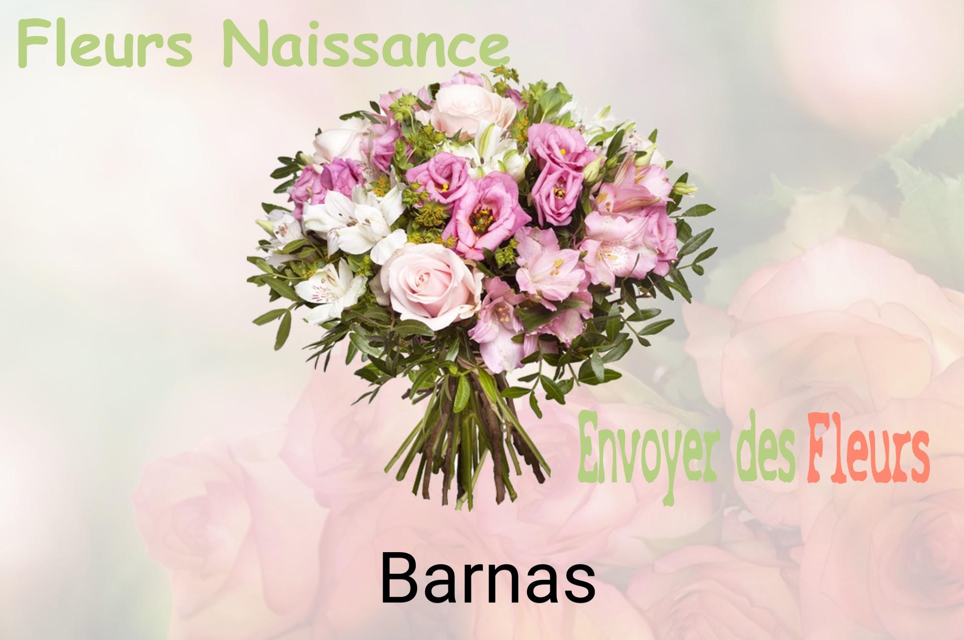 Bouquet de fleurs de naissance livré à Barnas